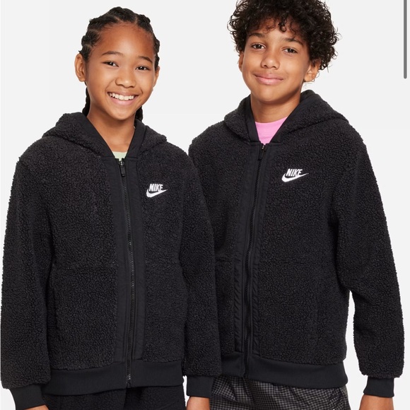 Nike Other - Nike Club Fleece big kids full zip winterized coat